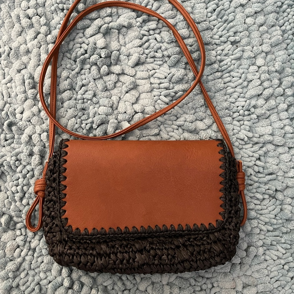 Target Dark Blue Woven Crossbody Bag